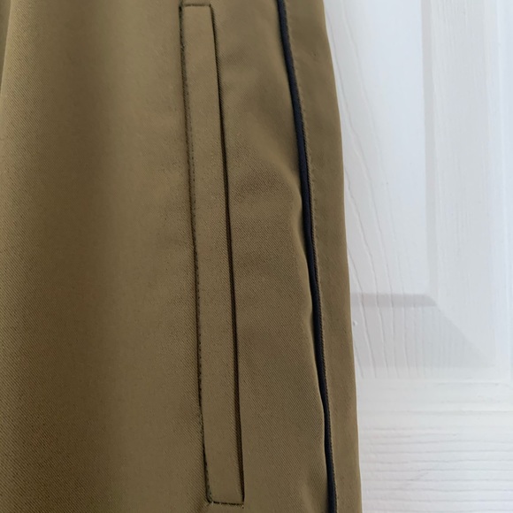 Green cropped high waisted trousers - Picture 3 of 5